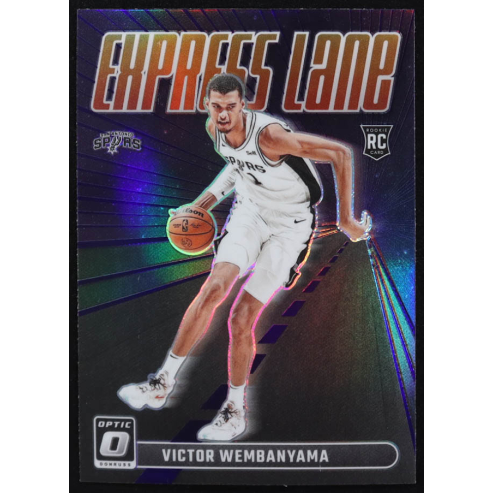 Victor Wembanyama 2023-24 Donruss Optic Express Lane Holo #8 RC at PristineAuction.com