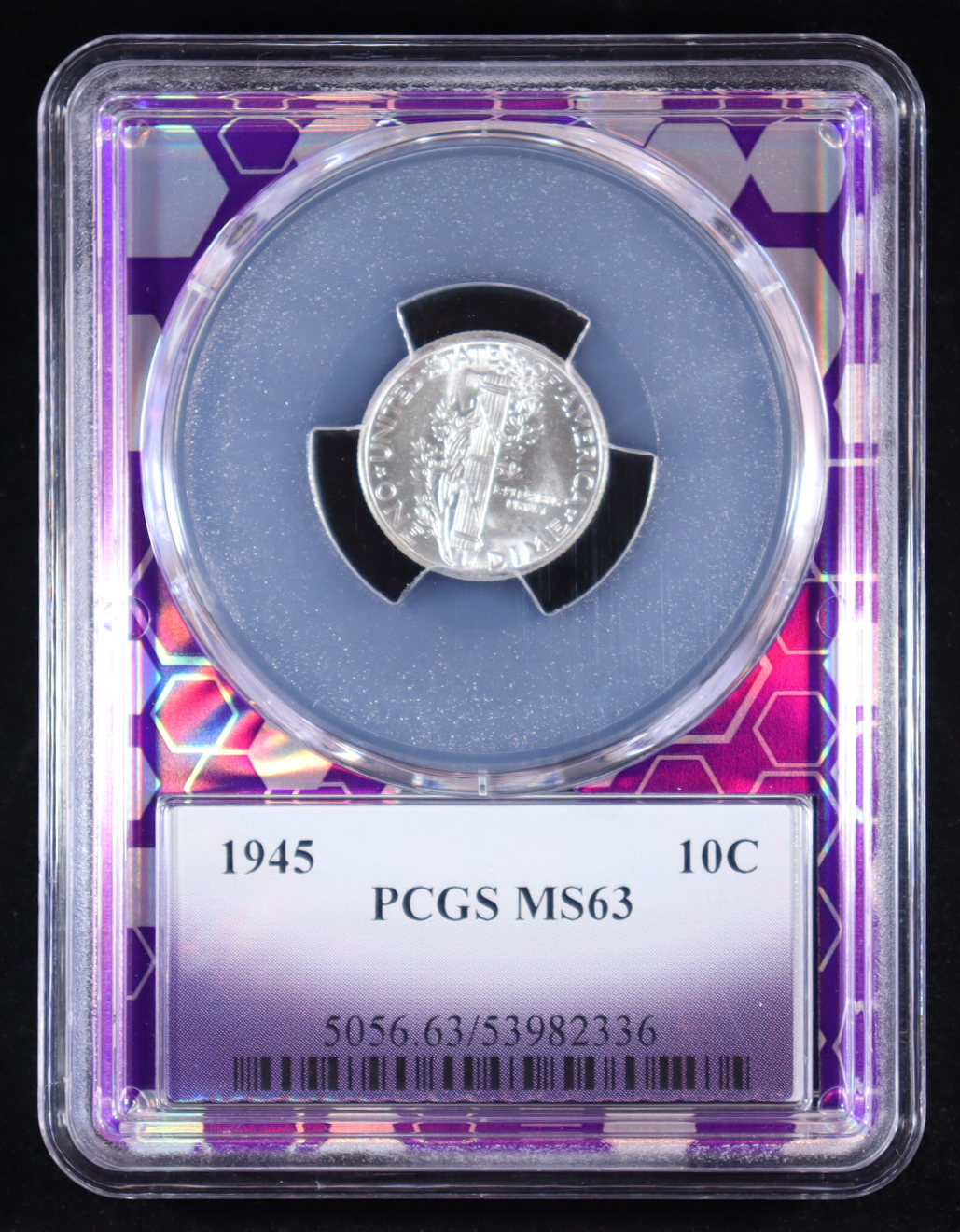 1945 Mercury Silver 10C Dime (PCGS MS63) at PristineAuction.com 1945 Mercury Silver 10C Dime (PCGS MS63) at PristineAuction.com