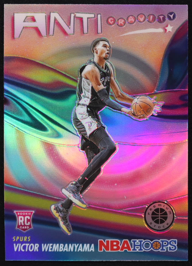 Victor Wembanyama 2023-24 Hoops Anti Gravity Holo #15 RC at PristineAuction.com Victor Wembanyama 2023-24 Hoops Anti Gravity Holo #15 RC at PristineAuction.com