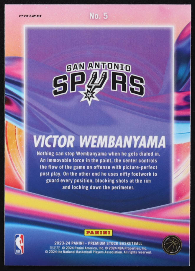 Victor Wembanyama 2023-24 Hoops Anti Gravity Holo #15 RC at PristineAuction.com Victor Wembanyama 2023-24 Hoops Anti Gravity Holo #15 RC at PristineAuction.com