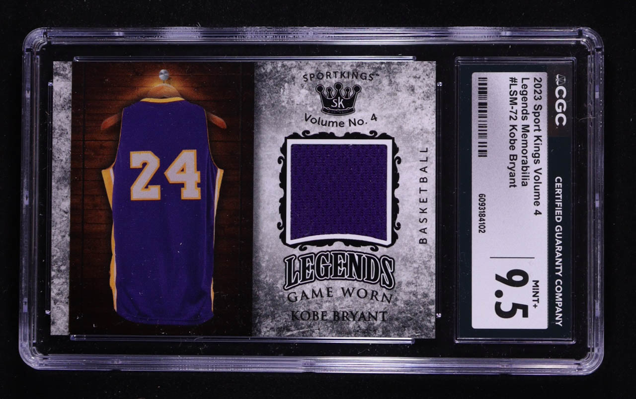 Kobe Bryant 2023 Sportkings Volume 4 Legends Memorabilia #LSM72 (CGC 9.5) at PristineAuction.com Kobe Bryant 2023 Sportkings Volume 4 Legends Memorabilia #LSM72 (CGC 9.5) at PristineAuction.com