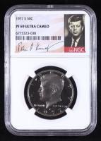 1977-S Kennedy 50C Half Dollar - JFK Signature Label (NGC PF69 ULTRA CAMEO) at PristineAuction.com