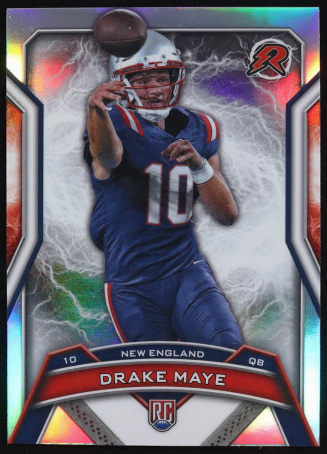 Drake Maye 2024 Topps Resurgence Refractors #164 RC at PristineAuction.com Drake Maye 2024 Topps Resurgence Refractors #164 RC at PristineAuction.com