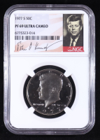 1977-S Kennedy 50C Half Dollar - JFK Signature Label (NGC PF69 ULTRA CAMEO) at PristineAuction.com