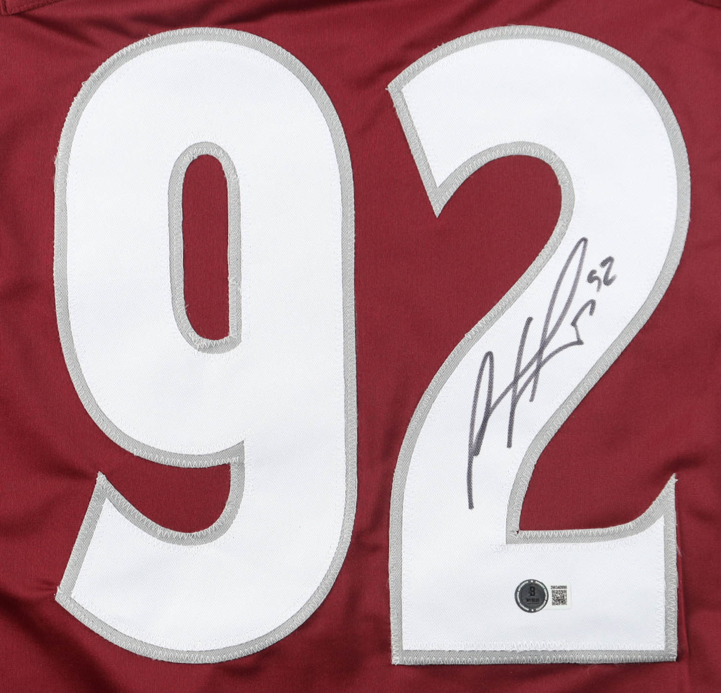 Gabriel Landeskog Signed Jersey (Beckett) at PristineAuction.com Gabriel Landeskog Signed Jersey (Beckett) at PristineAuction.com