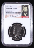 1977-S Kennedy 50C Half Dollar - JFK Signature Label (NGC PF69 ULTRA CAMEO) at PristineAuction.com