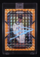 Daniel Suarez Signed 2023 Panini Prizm Prizms Reactive Orange #17 at PristineAuction.com
