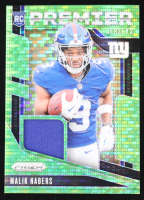 Malik Nabers 2024 Panini Prizm Premier Jerseys Neon Green Pulsar #4 RC at PristineAuction.com