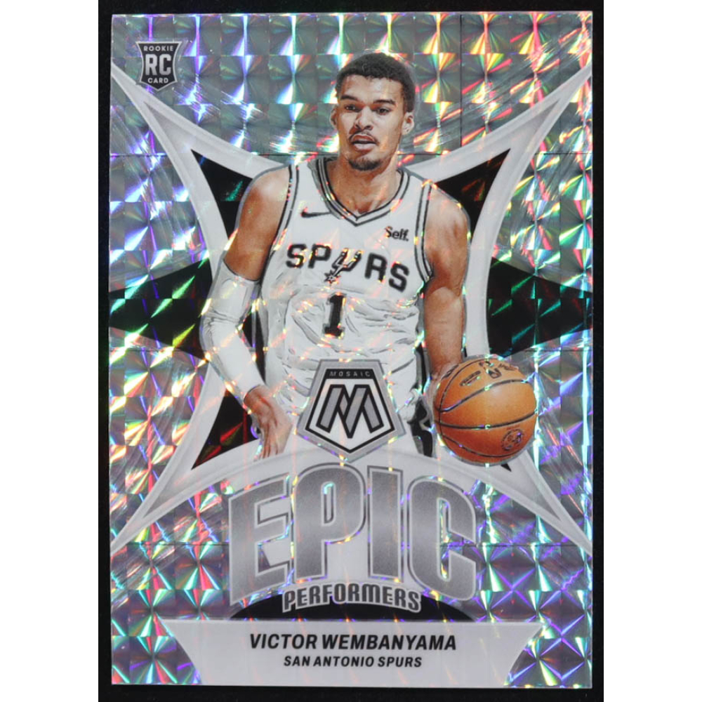 Victor Wembanyama 2023-24 Panini Mosaic Epic Performers Mosaic #12 RC at PristineAuction.com