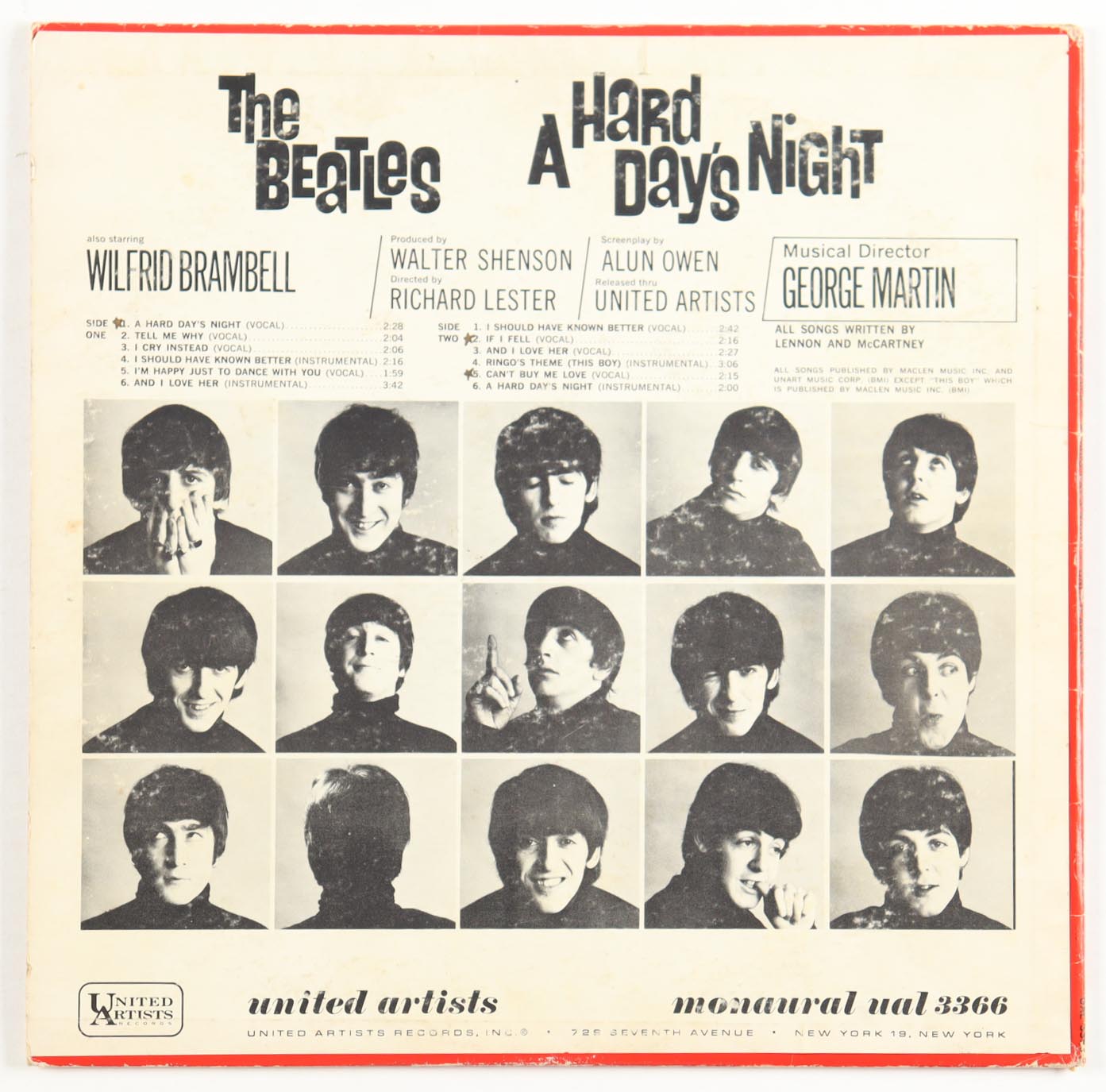 The Beatles "A Hard Day's Night" Vintage Vinyl LP Album with Record at PristineAuction.com The Beatles "A Hard Day's Night" Vintage Vinyl LP Album with Record at PristineAuction.com