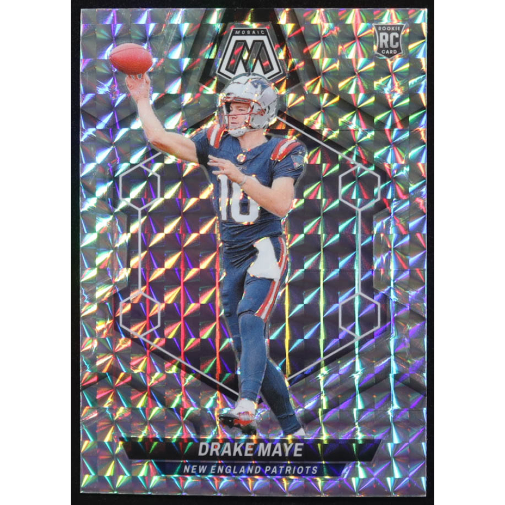 Drake Maye 2024 Panini Mosaic Mosaic #303 RC at PristineAuction.com