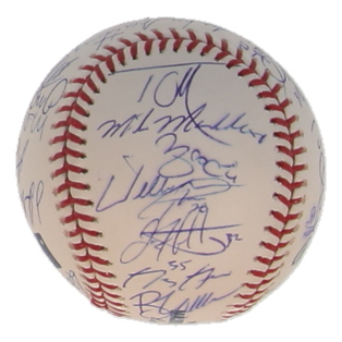 2018 Cardinals | OML Baseball Team-Signed by (28) with Yadier Molina, Jack Flaherty, Harrison Bader (JSA) at PristineAuction.com 2018 Cardinals | OML Baseball Team-Signed by (28) with Yadier Molina, Jack Flaherty, Harrison Bader (JSA) at PristineAuction.com