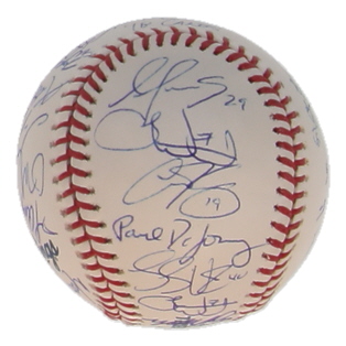 2018 Cardinals | OML Baseball Team-Signed by (28) with Yadier Molina, Jack Flaherty, Harrison Bader (JSA) at PristineAuction.com 2018 Cardinals | OML Baseball Team-Signed by (28) with Yadier Molina, Jack Flaherty, Harrison Bader (JSA) at PristineAuction.com