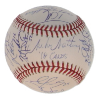 2018 Cardinals | OML Baseball Team-Signed by (28) with Yadier Molina, Jack Flaherty, Harrison Bader (JSA) at PristineAuction.com
