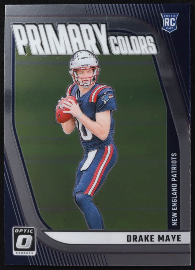 Drake Maye 2024 Donruss Optic Rookie Primary Colors #3 RC at PristineAuction.com Drake Maye 2024 Donruss Optic Rookie Primary Colors #3 RC at PristineAuction.com