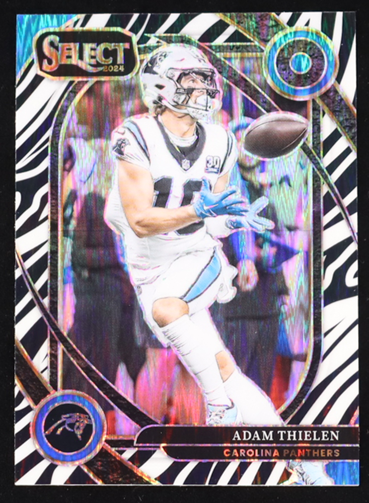 Adam Thielen 2024 Select Prizm Zebra Shock #202 at PristineAuction.com Adam Thielen 2024 Select Prizm Zebra Shock #202 at PristineAuction.com