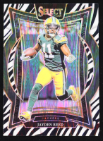 Jayden Reed 2024 Select Prizm Zebra Shock #68 at PristineAuction.com