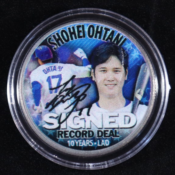 Shohei Ohtani Colorized United States Coin Silver Half Dollar at PristineAuction.com Shohei Ohtani Colorized United States Coin Silver Half Dollar at PristineAuction.com