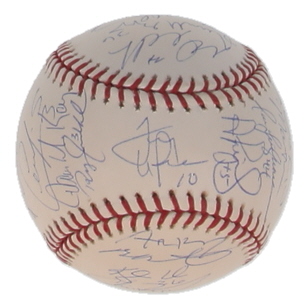 2008 Cardinals | OML Baseball Team-Signed by (27) with Albert Pujols, Yadier Molina, Chris Perez (JSA) at PristineAuction.com 2008 Cardinals | OML Baseball Team-Signed by (27) with Albert Pujols, Yadier Molina, Chris Perez (JSA) at PristineAuction.com