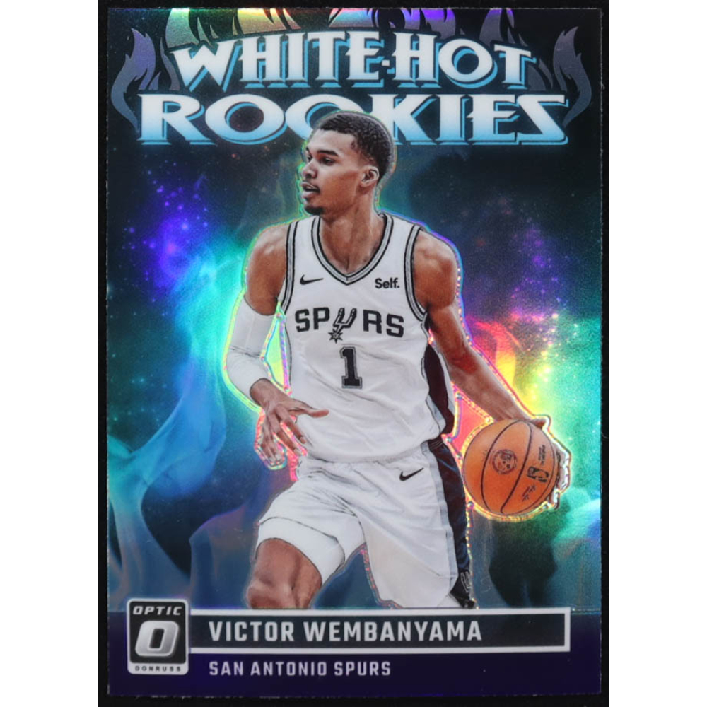 Victor Wembanyama 2023-24 Donruss Optic White Hot Rookies Holo #2 RC at PristineAuction.com
