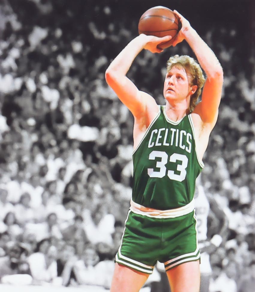 Larry Bird Signed NBA Platinum Edition Basketball with Photoback Display Case (PSA) at PristineAuction.com Larry Bird Signed NBA Platinum Edition Basketball with Photoback Display Case (PSA) at PristineAuction.com