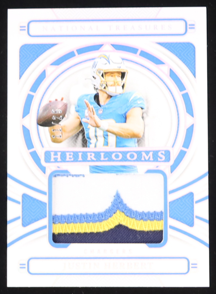 Justin Herbert 2024 Panini National Treasures Heirlooms Holo Silver #26 #11/25 at PristineAuction.com Justin Herbert 2024 Panini National Treasures Heirlooms Holo Silver #26 #11/25 at PristineAuction.com