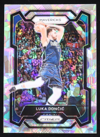 Luka Doncic 2023-24 Panini Prizm Prizms Ice #110 at PristineAuction.com