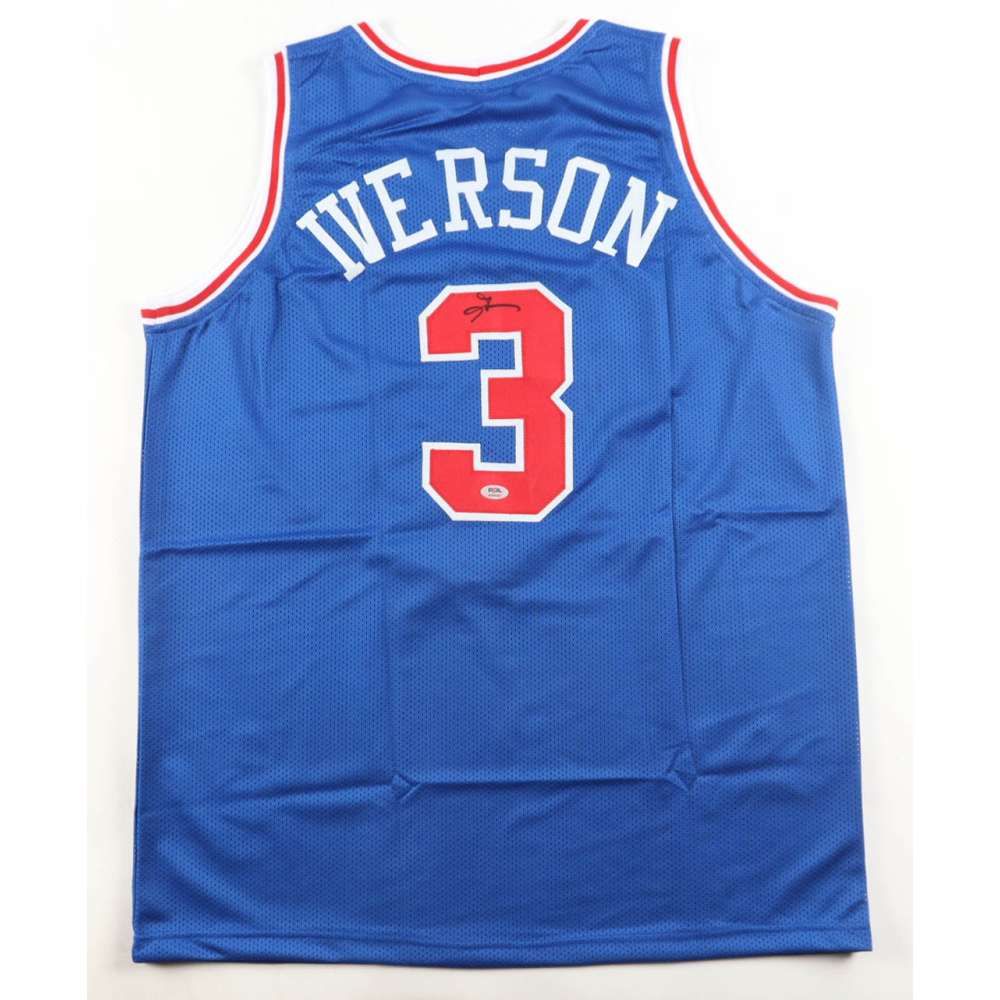 Allen Iverson Signed Jersey (PSA) at PristineAuction.com