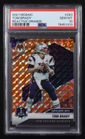 Tom Brady 2021 Panini Mosaic Reactive Orange SB MVP #283 (PSA 10) at PristineAuction.com