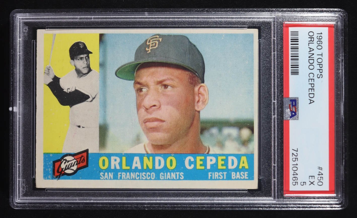 Orlando Cepeda 1960 Topps #450 (PSA 5) at PristineAuction.com Orlando Cepeda 1960 Topps #450 (PSA 5) at PristineAuction.com