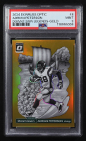 Adrian Peterson 2024 Panini Donruss Optic Downtown Legends Gold #8 #08/10 (PSA 9) at PristineAuction.com