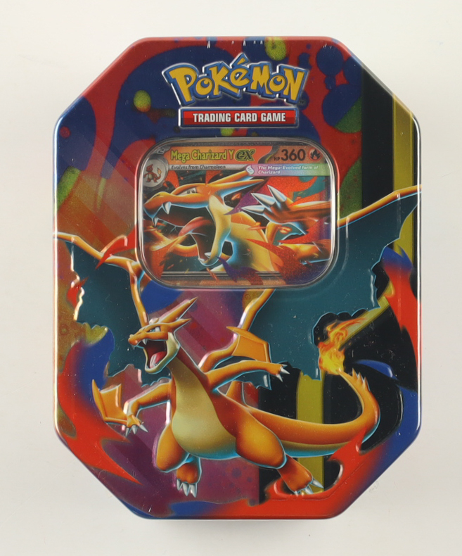 Pokémon TCG: Mega Charizard Y ex Tin at PristineAuction.com Pokémon TCG: Mega Charizard Y ex Tin at PristineAuction.com