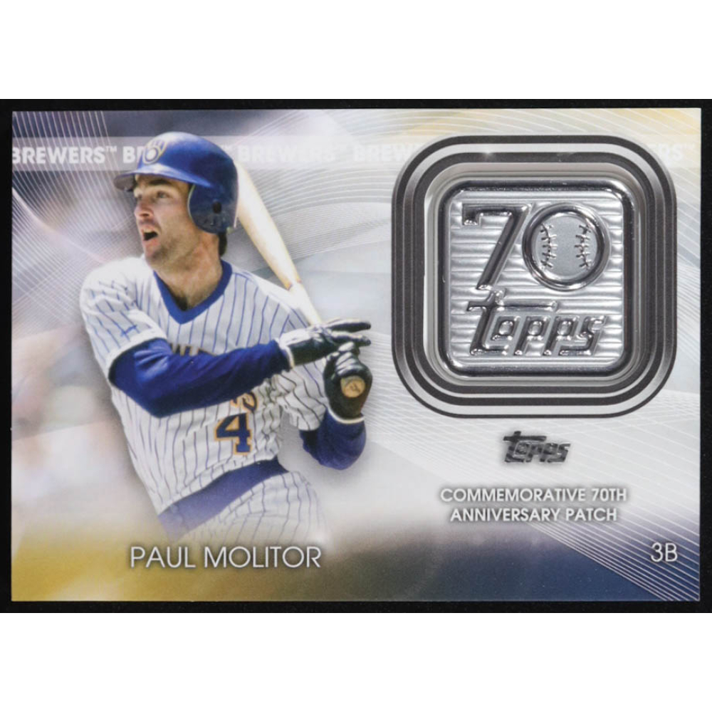 Paul Molitor 2021 Topps Update 70th Anniversary Logo Patches #T70PPM at PristineAuction.com