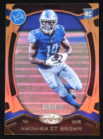 Amon-Ra St. Brown 2021 Certified Mirror Bronze #128 #013/249 at PristineAuction.com