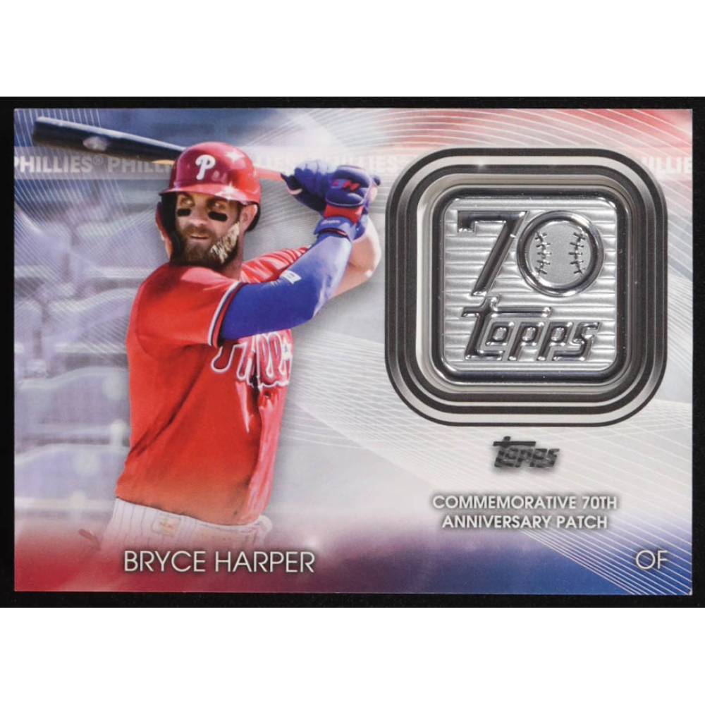 Bryce Harper 2021 Topps Update 70th Anniversary Logo Patches #T70PBH at PristineAuction.com