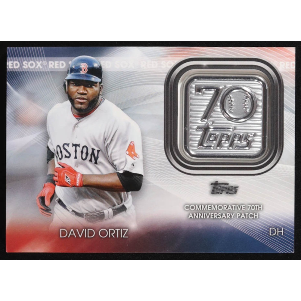 David Ortiz 2021 Topps Update 70th Anniversary Logo Patches #T70PDO at PristineAuction.com