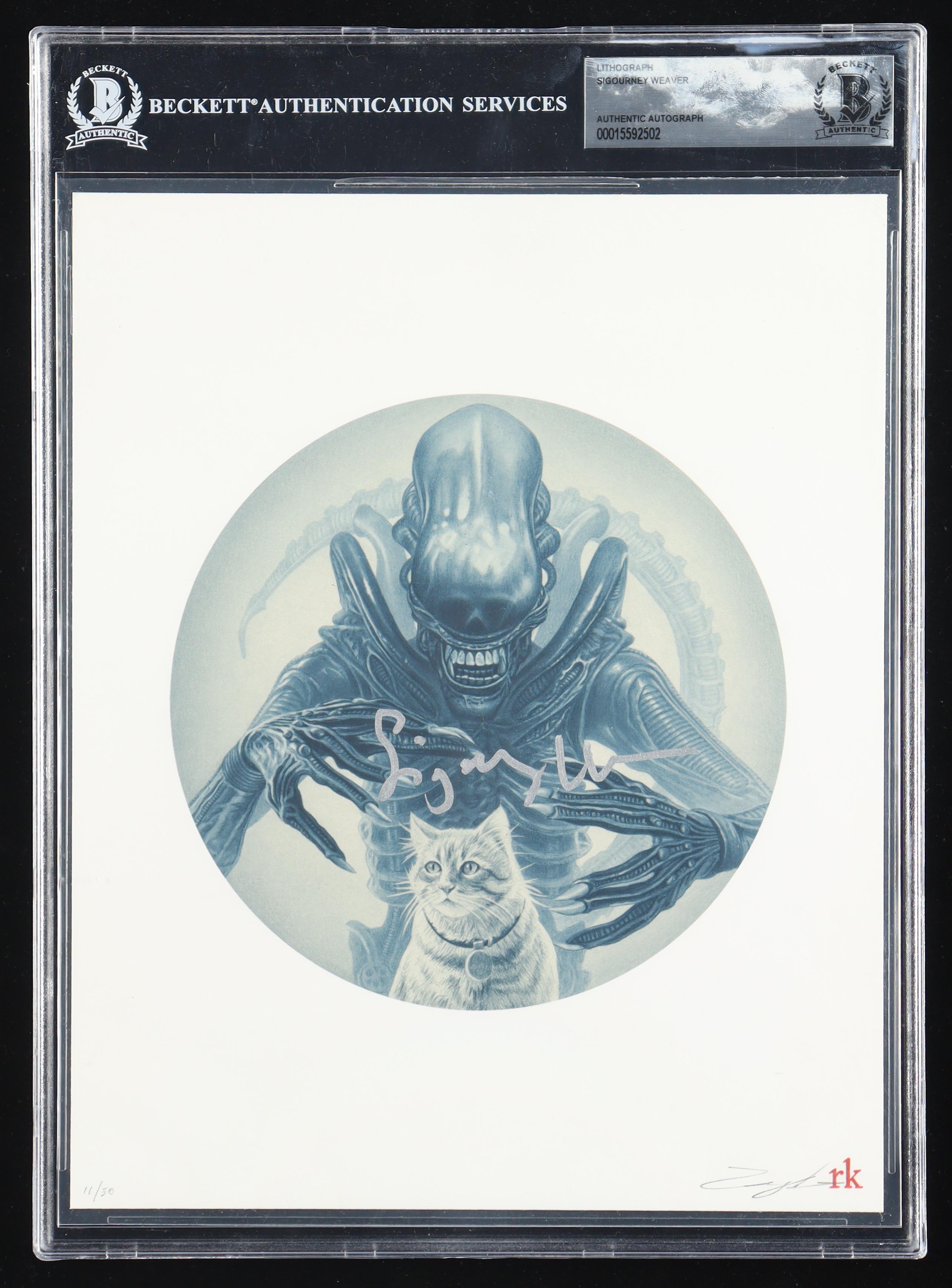 Sigourney Weaver Signed "Alien" 8x10 Lithograph (BGS) at PristineAuction.com Sigourney Weaver Signed "Alien" 8x10 Lithograph (BGS) at PristineAuction.com