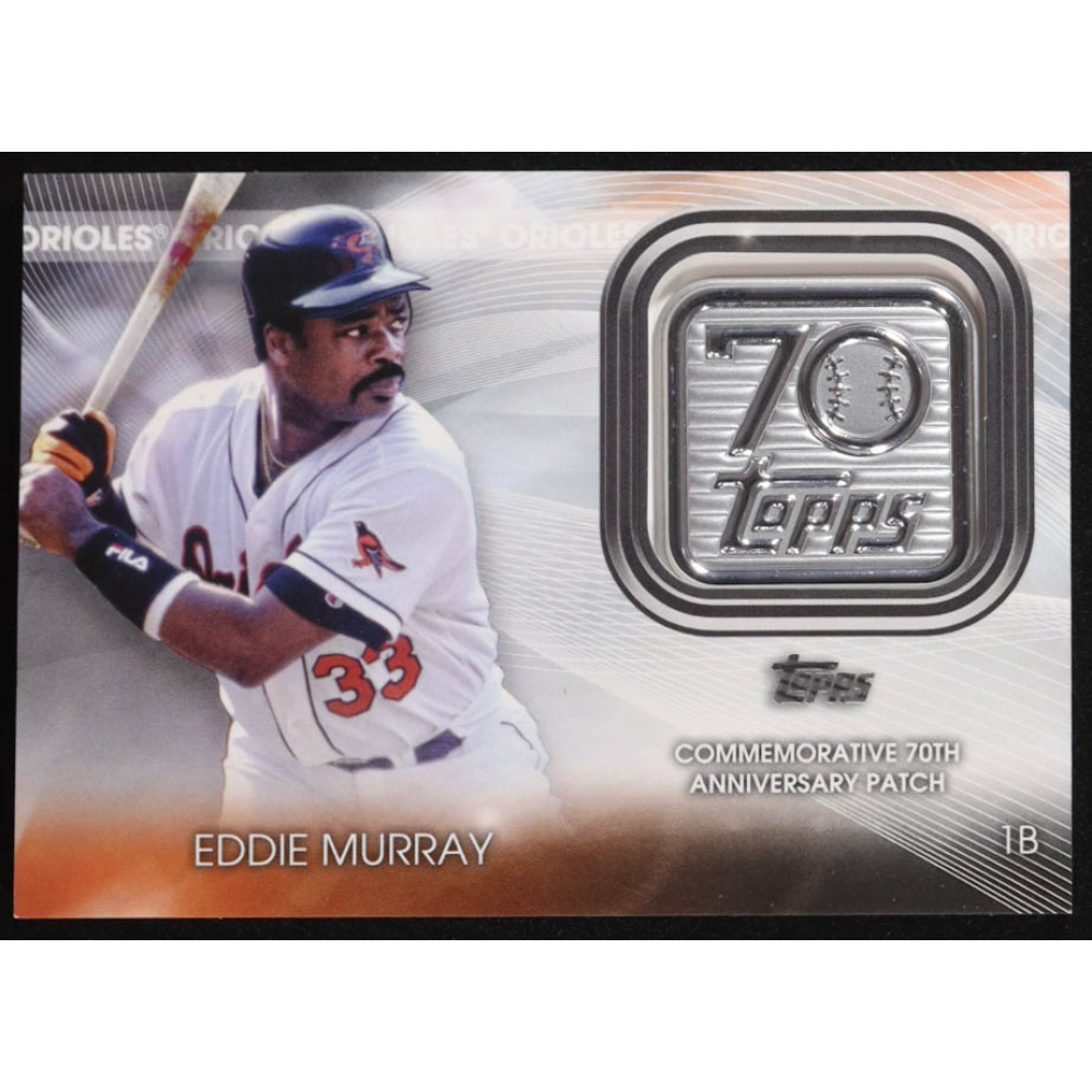 Eddie Murray 2021 Topps Update 70th Anniversary Logo Patches #T70PEM at PristineAuction.com