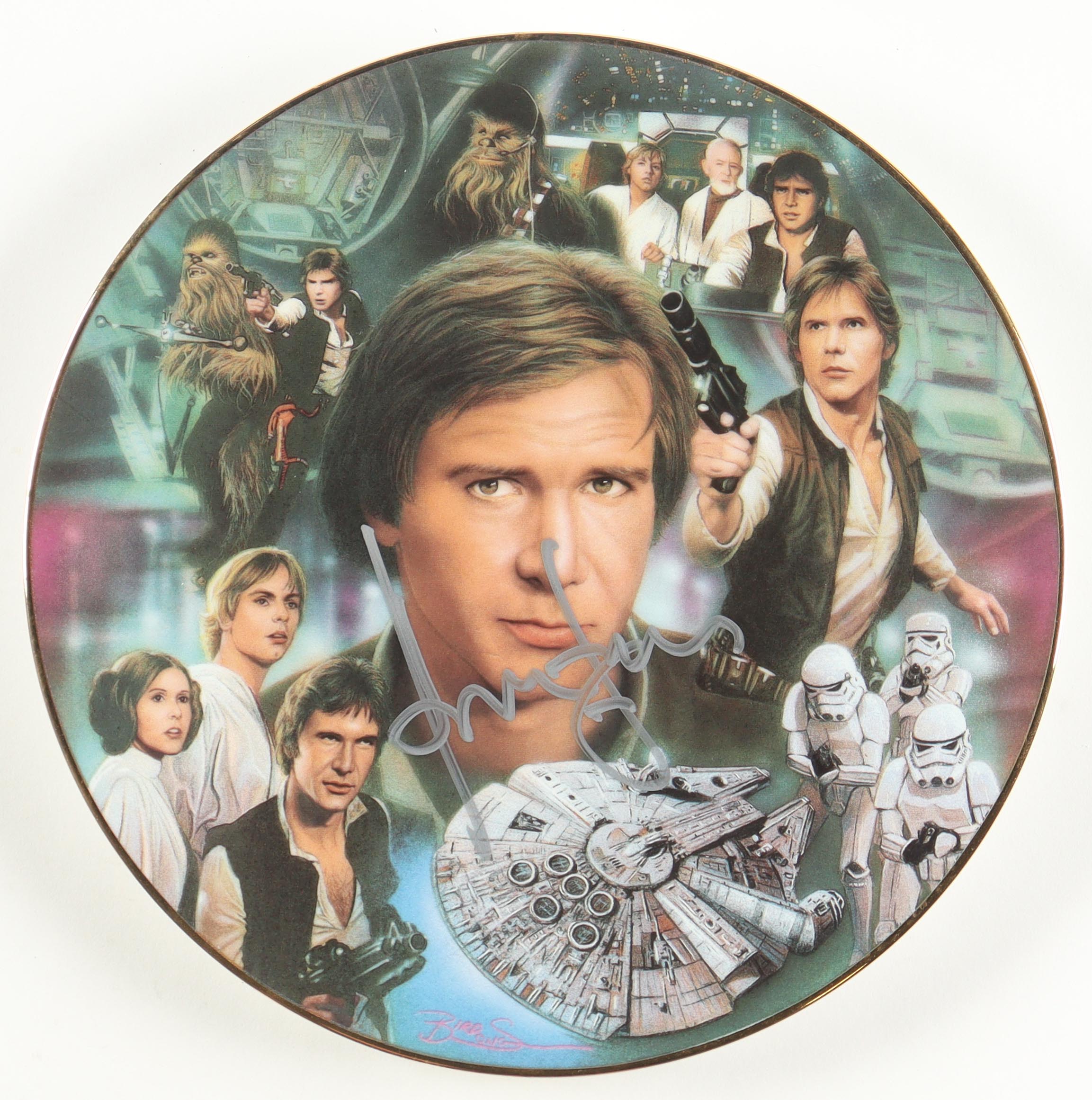 Harrison Ford Signed LE "Star Wars: Han Solo" Ceramic Plate (ACOA) at PristineAuction.com Harrison Ford Signed LE "Star Wars: Han Solo" Ceramic Plate (ACOA) at PristineAuction.com