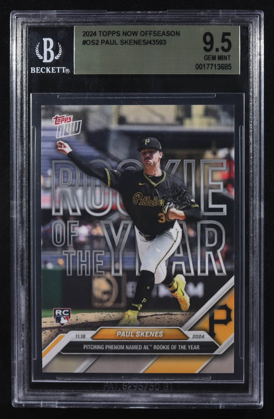 Paul Skenes 2024 Topps Now Offseaon #OS-2 RC (BGS 9.5) at PristineAuction.com Paul Skenes 2024 Topps Now Offseaon #OS-2 RC (BGS 9.5) at PristineAuction.com