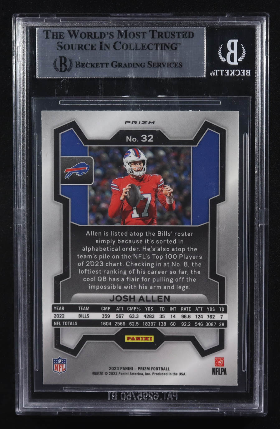 Josh Allen 2023 Panini Prizm Green #32 (BGS 9) at PristineAuction.com Josh Allen 2023 Panini Prizm Green #32 (BGS 9) at PristineAuction.com