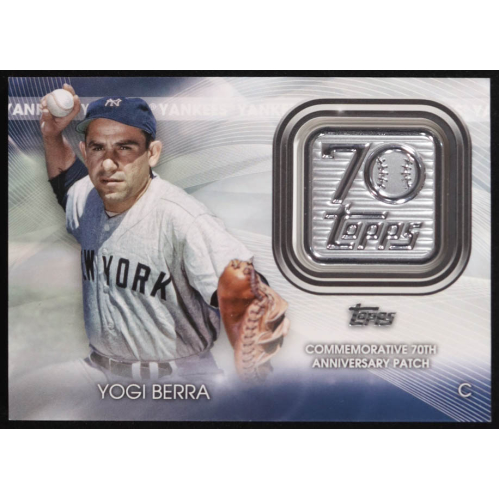 Yogi Berra 2021 Topps Update 70th Anniversary Logo Patches #T70PYB at PristineAuction.com