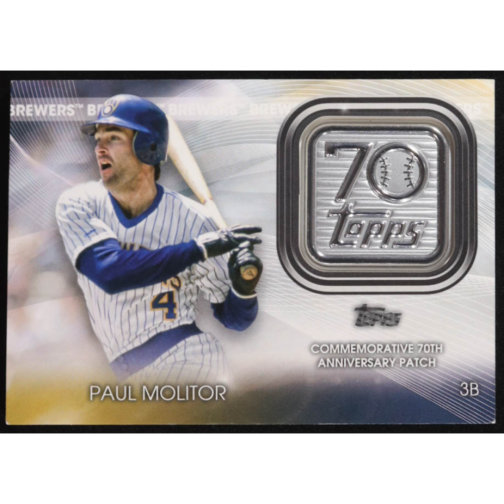 Paul Molitor 2021 Topps Update 70th Anniversary Logo Patches #T70PPM at PristineAuction.com