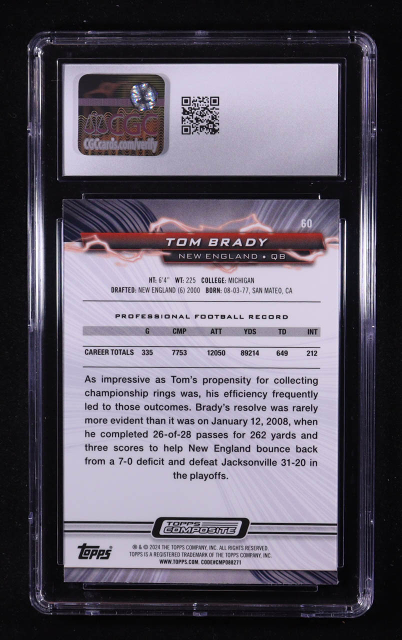 Tom Brady 2023 Topps Composite Resurgence #60 (CGC 10) at PristineAuction.com Tom Brady 2023 Topps Composite Resurgence #60 (CGC 10) at PristineAuction.com
