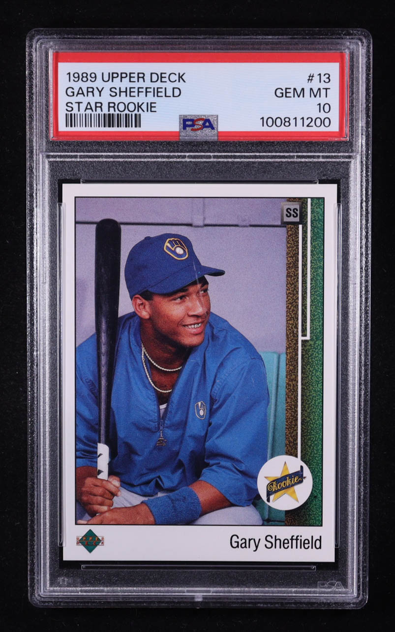 Gary Sheffield 1989 Upper Deck #13 RC (PSA 10) at PristineAuction.com Gary Sheffield 1989 Upper Deck #13 RC (PSA 10) at PristineAuction.com