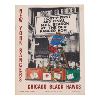 1966 Rangers vs. Black Hawks Madison Square Garden Official Full Program at PristineAuction.com