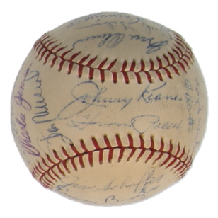 1961 Cardinals | OML Baseball Team-Signed by (31) with Stan Musial, Bob Gibson, Red Schoendienst (JSA) at PristineAuction.com 1961 Cardinals | OML Baseball Team-Signed by (31) with Stan Musial, Bob Gibson, Red Schoendienst (JSA) at PristineAuction.com