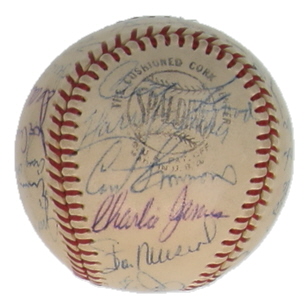 1961 Cardinals | OML Baseball Team-Signed by (31) with Stan Musial, Bob Gibson, Red Schoendienst (JSA) at PristineAuction.com 1961 Cardinals | OML Baseball Team-Signed by (31) with Stan Musial, Bob Gibson, Red Schoendienst (JSA) at PristineAuction.com