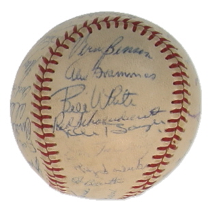 1961 Cardinals | OML Baseball Team-Signed by (31) with Stan Musial, Bob Gibson, Red Schoendienst (JSA) at PristineAuction.com 1961 Cardinals | OML Baseball Team-Signed by (31) with Stan Musial, Bob Gibson, Red Schoendienst (JSA) at PristineAuction.com