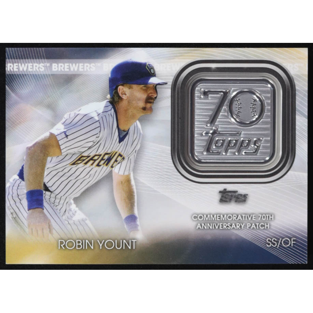 Robin Yount 2021 Topps Update 70th Anniversary Logo Patches #T70PRY at PristineAuction.com